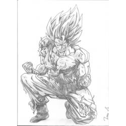 Раскраска: Dragon Ball Z (мультфильмы) #38860 - Бесплатные раскраски для печати