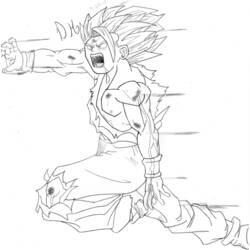 Раскраска: Dragon Ball Z (мультфильмы) #38864 - Бесплатные раскраски для печати
