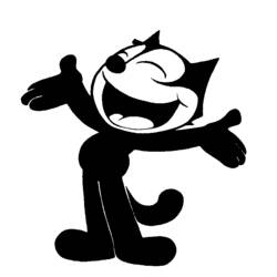 Раскраска: Кот феликс (мультфильмы) #47838 - Бесплатные раскраски для печати