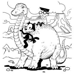 Раскраска: Кот феликс (мультфильмы) #47844 - Бесплатные раскраски для печати