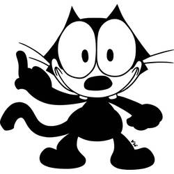 Раскраска: Кот феликс (мультфильмы) #47860 - Бесплатные раскраски для печати