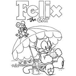 Раскраска: Кот феликс (мультфильмы) #47862 - Бесплатные раскраски для печати