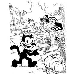 Раскраска: Кот феликс (мультфильмы) #47863 - Бесплатные раскраски для печати