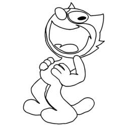 Раскраска: Кот феликс (мультфильмы) #47869 - Бесплатные раскраски для печати