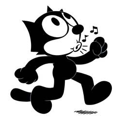 Раскраска: Кот феликс (мультфильмы) #47872 - Бесплатные раскраски для печати