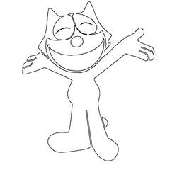 Раскраска: Кот феликс (мультфильмы) #47892 - Бесплатные раскраски для печати