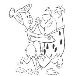 Раскраска: Флинстоуны (мультфильмы) #29530 - Бесплатные раскраски для печати