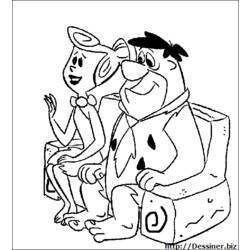 Раскраска: Флинстоуны (мультфильмы) #29607 - Бесплатные раскраски для печати