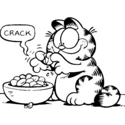 Раскраска: Garfield (мультфильмы) #26110 - Бесплатные раскраски для печати