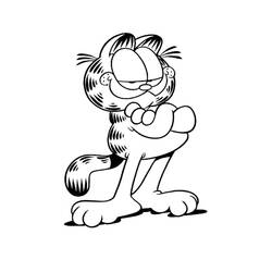Раскраска: Garfield (мультфильмы) #26113 - Бесплатные раскраски для печати