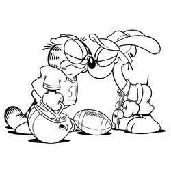 Раскраска: Garfield (мультфильмы) #26116 - Бесплатные раскраски для печати
