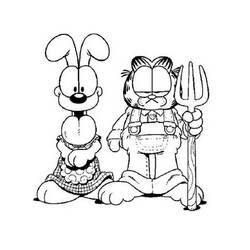 Раскраска: Garfield (мультфильмы) #26124 - Бесплатные раскраски для печати