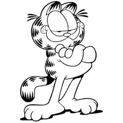Раскраска: Garfield (мультфильмы) #26132 - Бесплатные раскраски для печати