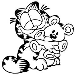 Раскраска: Garfield (мультфильмы) #26141 - Бесплатные раскраски для печати