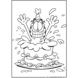 Раскраска: Garfield (мультфильмы) #26142 - Бесплатные раскраски для печати