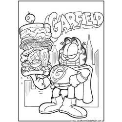 Раскраска: Garfield (мультфильмы) #26144 - Бесплатные раскраски для печати