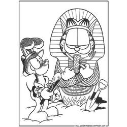 Раскраска: Garfield (мультфильмы) #26153 - Бесплатные раскраски для печати