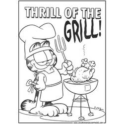 Раскраска: Garfield (мультфильмы) #26158 - Бесплатные раскраски для печати
