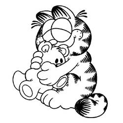 Раскраска: Garfield (мультфильмы) #26169 - Бесплатные раскраски для печати