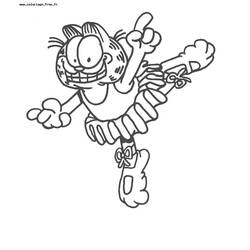 Раскраска: Garfield (мультфильмы) #26174 - Бесплатные раскраски для печати