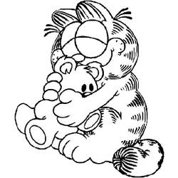 Раскраска: Garfield (мультфильмы) #26197 - Бесплатные раскраски для печати