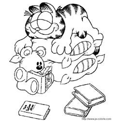 Раскраска: Garfield (мультфильмы) #26213 - Бесплатные раскраски для печати
