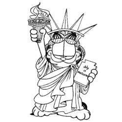 Раскраска: Garfield (мультфильмы) #26215 - Бесплатные раскраски для печати