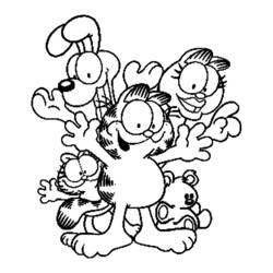 Раскраска: Garfield (мультфильмы) #26216 - Бесплатные раскраски для печати