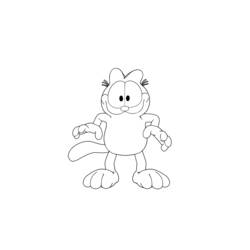 Раскраска: Garfield (мультфильмы) #26221 - Бесплатные раскраски для печати