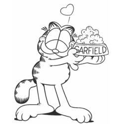 Раскраска: Garfield (мультфильмы) #26230 - Бесплатные раскраски для печати