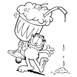Раскраска: Garfield (мультфильмы) #26236 - Бесплатные раскраски для печати