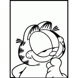 Раскраска: Garfield (мультфильмы) #26245 - Бесплатные раскраски для печати