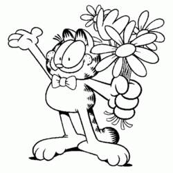 Раскраска: Garfield (мультфильмы) #26248 - Бесплатные раскраски для печати