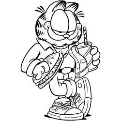 Раскраска: Garfield (мультфильмы) #26257 - Бесплатные раскраски для печати