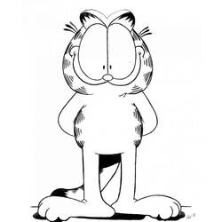Раскраска: Garfield (мультфильмы) #26296 - Бесплатные раскраски для печати
