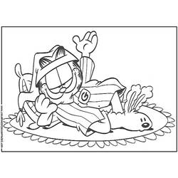 Раскраска: Garfield (мультфильмы) #26302 - Бесплатные раскраски для печати