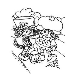 Раскраска: Клубника Шарлотта / Фризинет (мультфильмы) #35543 - Бесплатные раскраски для печати