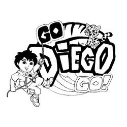 Раскраска: Иди, Диего! (мультфильмы) #48551 - Бесплатные раскраски для печати
