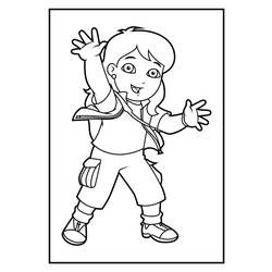 Раскраска: Иди, Диего! (мультфильмы) #48615 - Бесплатные раскраски для печати