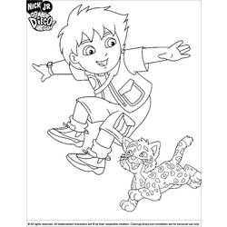 Раскраска: Иди, Диего! (мультфильмы) #48688 - Бесплатные раскраски для печати