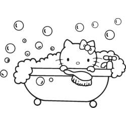 Раскраска: Привет котенок (мультфильмы) #36730 - Бесплатные раскраски для печати