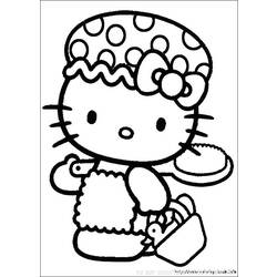 Раскраска: Привет котенок (мультфильмы) #36732 - Бесплатные раскраски для печати