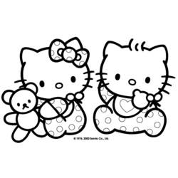 Раскраска: Привет котенок (мультфильмы) #36739 - Бесплатные раскраски для печати