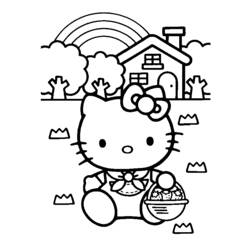 Раскраска: Привет котенок (мультфильмы) #36741 - Бесплатные раскраски для печати
