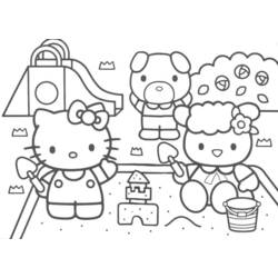 Раскраска: Привет котенок (мультфильмы) #36752 - Бесплатные раскраски для печати