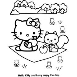 Раскраска: Привет котенок (мультфильмы) #36754 - Бесплатные раскраски для печати