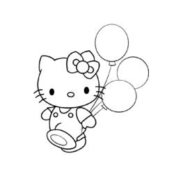 Раскраска: Привет котенок (мультфильмы) #36763 - Бесплатные раскраски для печати