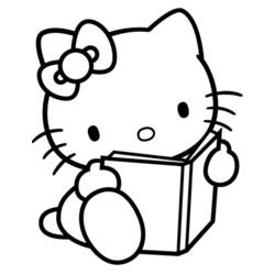 Раскраска: Привет котенок (мультфильмы) #36781 - Бесплатные раскраски для печати