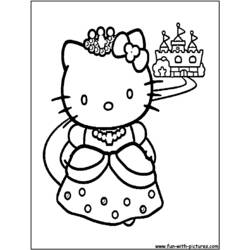 Раскраска: Привет котенок (мультфильмы) #36794 - Бесплатные раскраски для печати