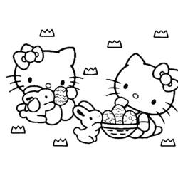 Раскраска: Привет котенок (мультфильмы) #36823 - Бесплатные раскраски для печати